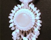 Rose Quartz Cabochon Necklace (OOAK)