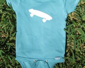 Skateboard Stencil Onesie
