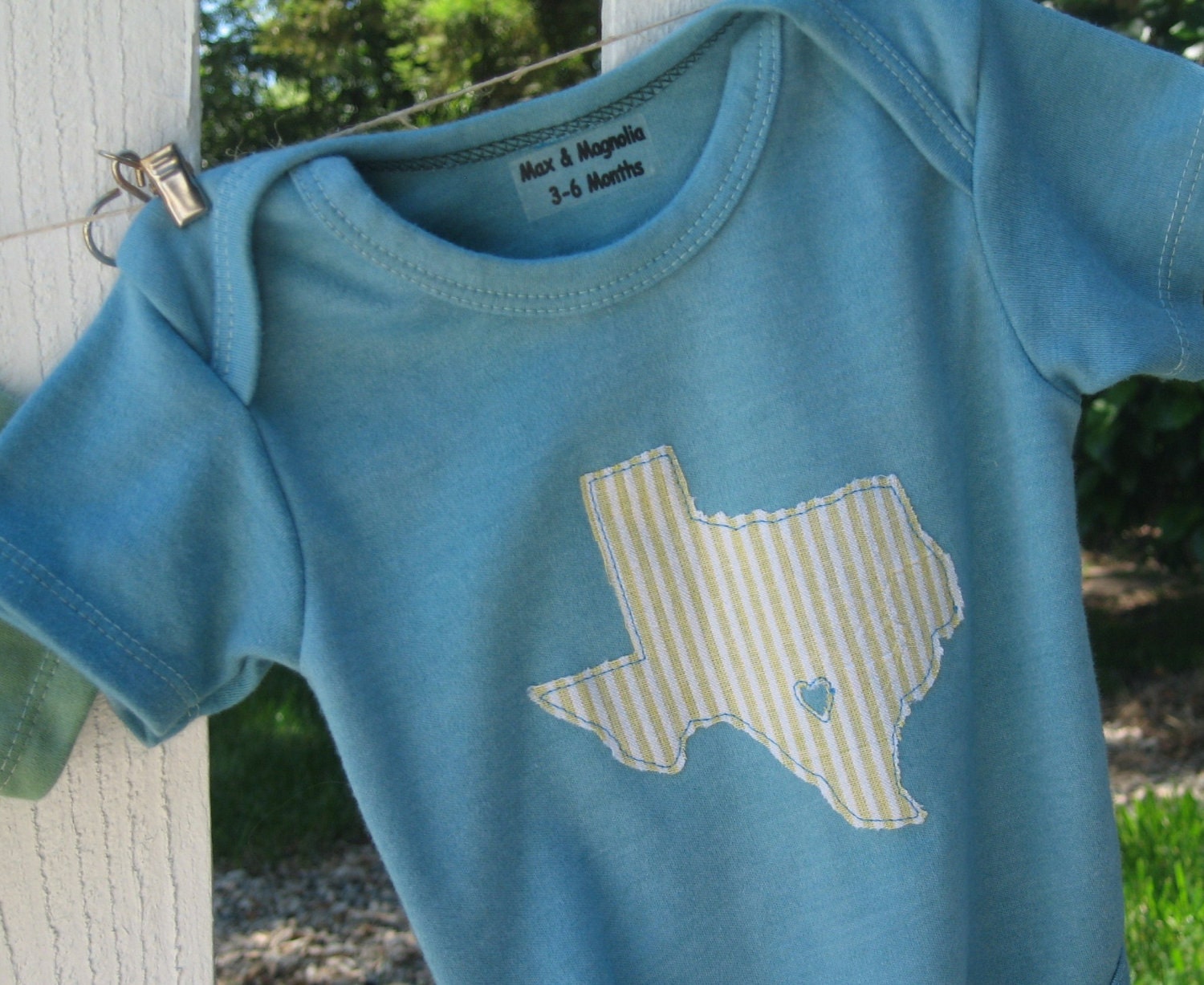 State Pride Applique' Onesie -customize any state