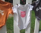 Give a Hoot- Owl Stencil Onesie
