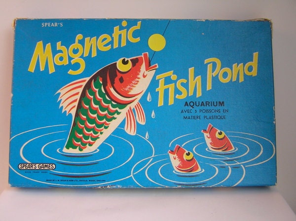 Vintage Magnetic Fish Pond Game from England