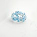 Pale Blue Forget Me Not Flower Ring, Wedding Anniversary Sterling Silver Artisan Eco Friendly Paper Jewelry...