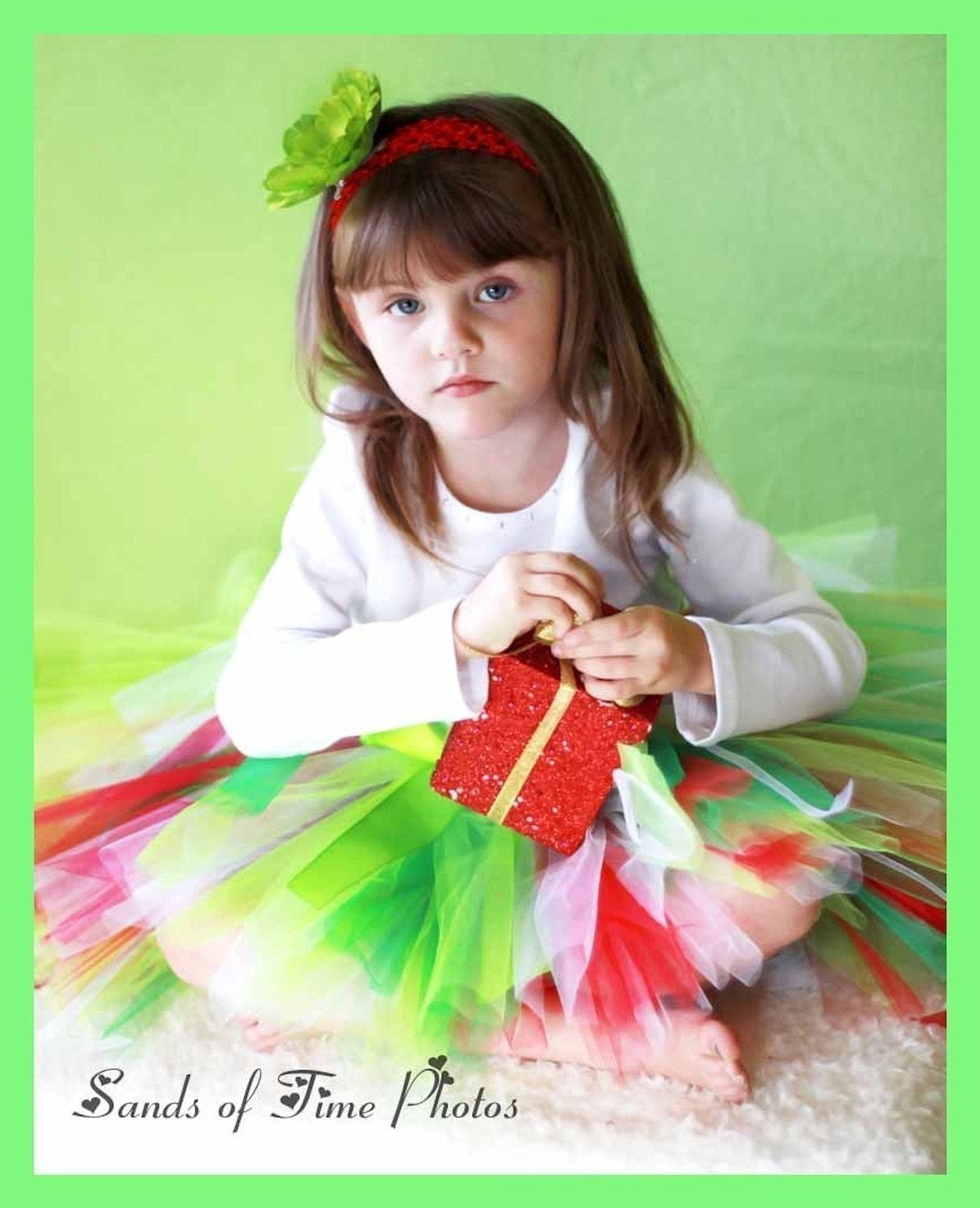 Girl Christmas Tutu - Baby Tutu- Toddler Tutu - Grinch Skirt