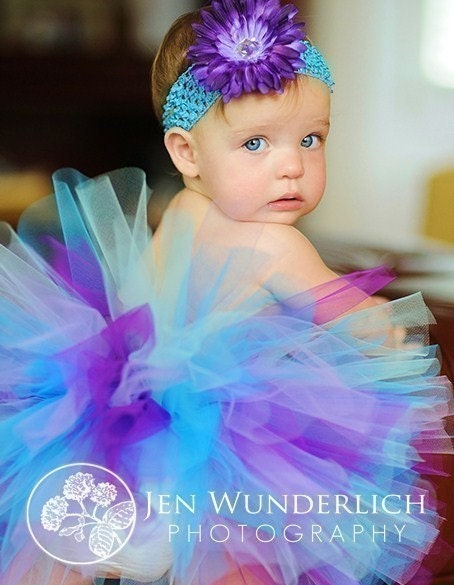 Baby Tutu newborn tutu purple blue tutu
