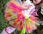 Baby  Girl Tutu Skirt Tutti Fruiti headband and Tutu Set
