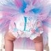 Sewn Tutu - Cotton Candy Tutu w/headband set - Fast shipping