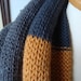 mens wool infinity scarf in PATCHWORK (made to order)