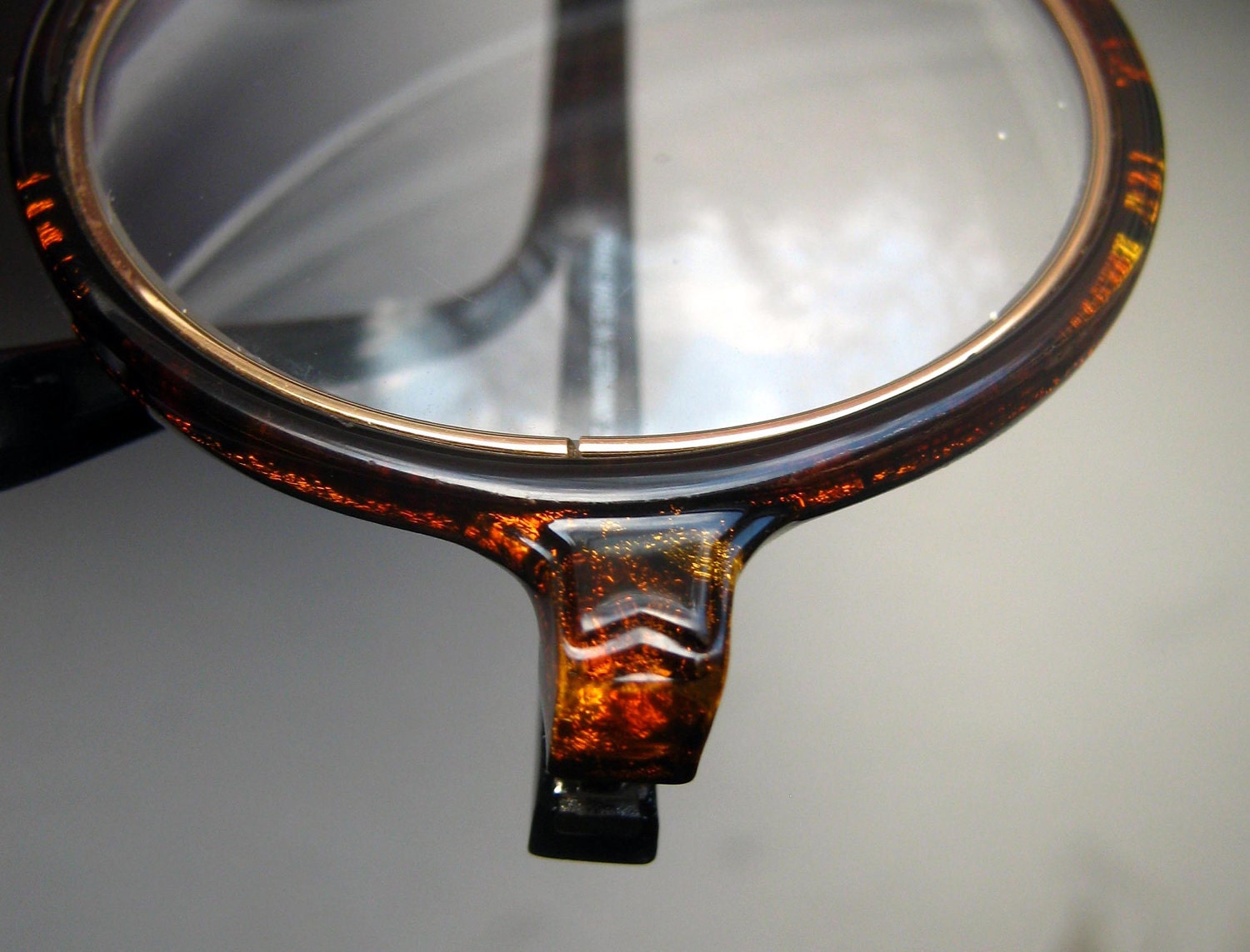 Rare 70's Christian Dior 360 Round Eyeglass Frames Large Oversized Tortoise Germany