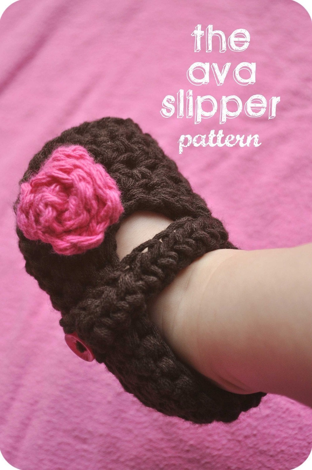 The Ava Slipper Baby Booties Crochet PATTERN