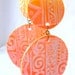 Yellow Orange Earrings African Tribal Jewelry Ethnic Jewerly Fire Summer stoneandbone Hawaii