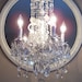 ON HOLD Romantic Cottage Crystal Chandelier