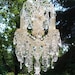 Precious Jeweled Shabby Vintage Cherub Waterfall Crystal Chandelier