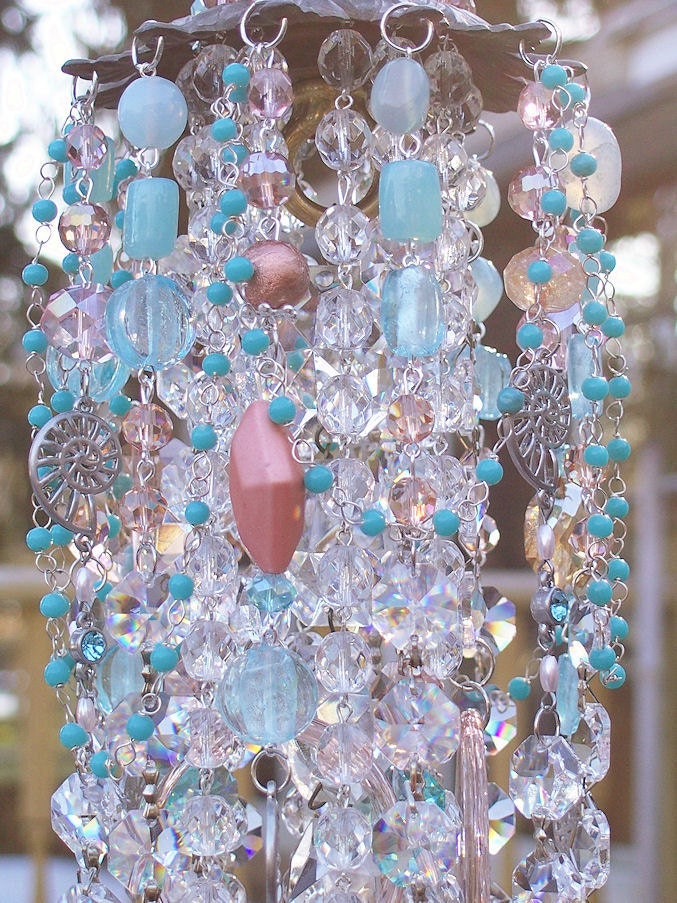 The Beach Antique Crystal Wind Chime