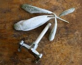 Vintage Gray Bunsen Burner Base