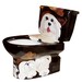 Dogs Galore--Hand-Painted designer toilet