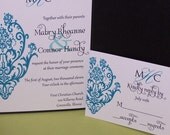 Personalized Wedding Invitation Turquoise Damask (SAMPLE ONLY) Il_170x135