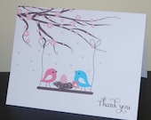 Baby shower thank you card Personalized Big Sister (set of 10)