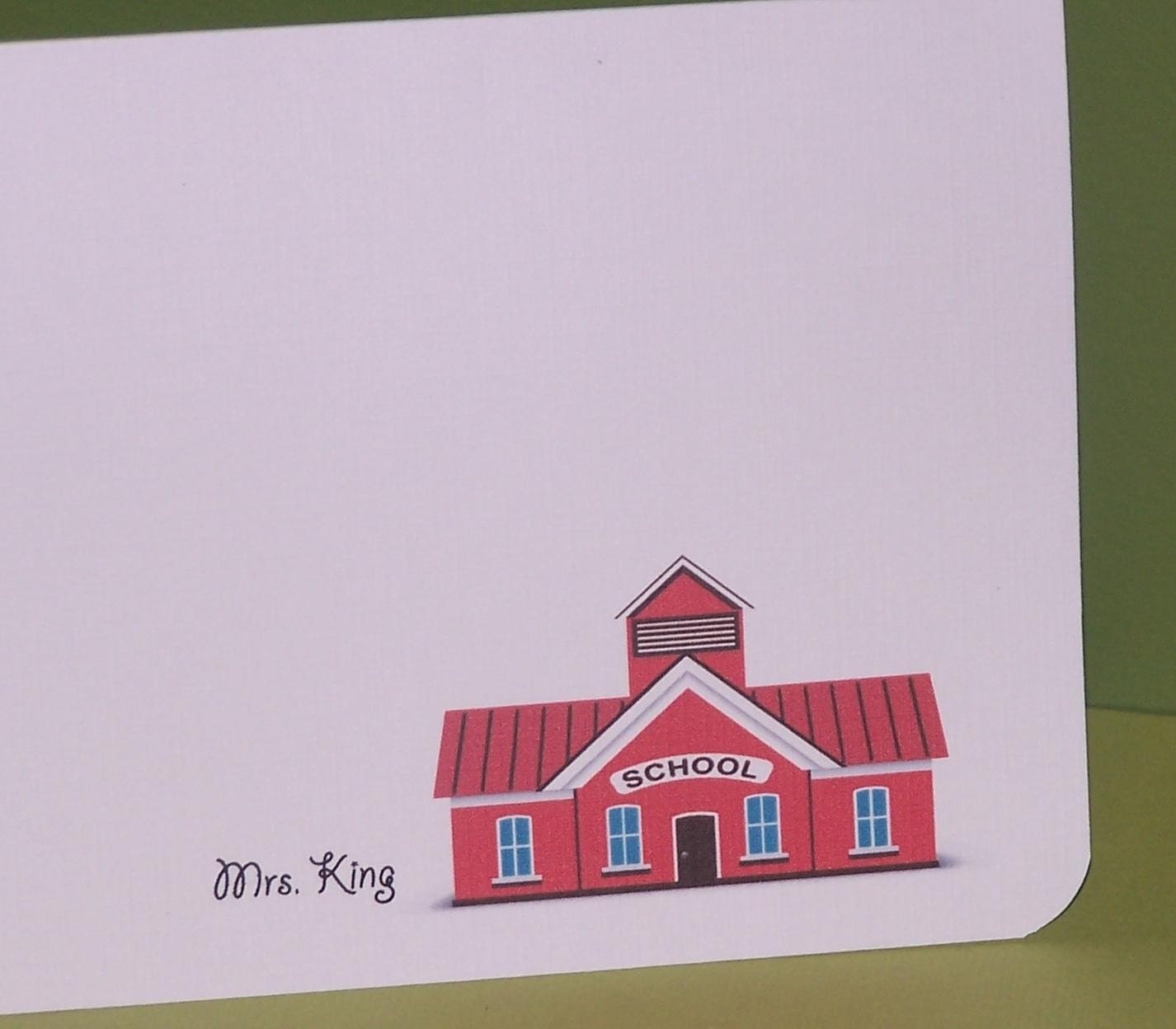 Teacher Personalized cards set of 10 Il_570xn