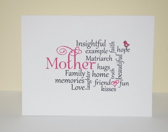 Mothers Day Card A mother is... Il_570xn
