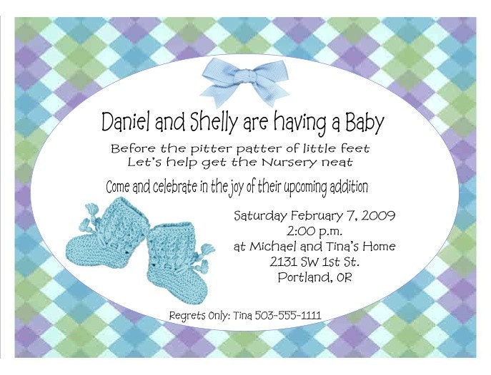 Fun and playful Baby Shower invitation to be customized for your event