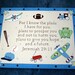 Vintage Planes, Trains n' Overalls Boys' Original 16x20 painting with Bible verse