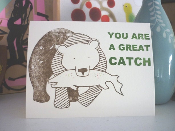 Gocco Love Card - You Are A Great Catch