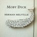 Moby Dick whale brooch - classic book page jewellery