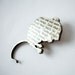 Of Mice and Men - Mouse brooch. Classic book brooches made with original pages.