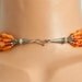 ON SALE VINTAGE Carnelian and Sterling Silver Statement Necklace