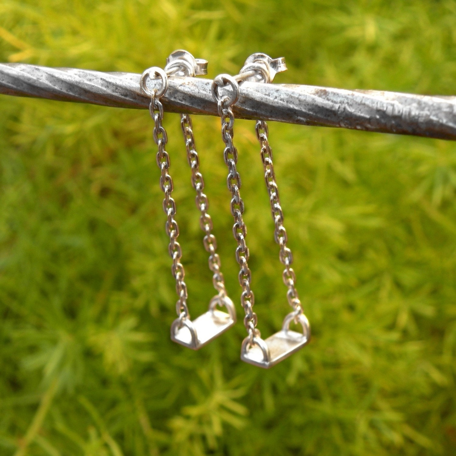 Swing Earrings-sterling silver