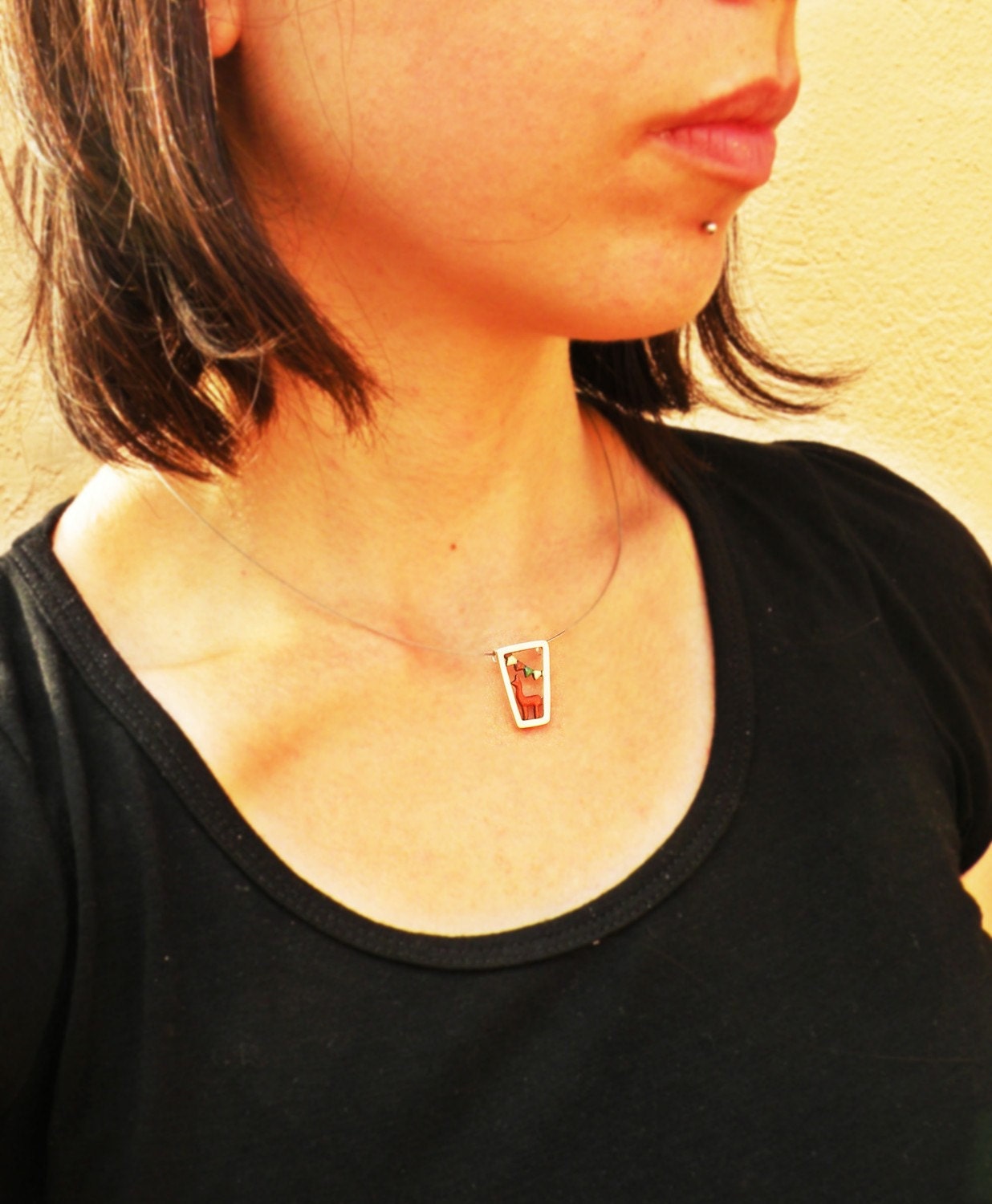 Carnaval 2 Pendant-sterling silver and enamel