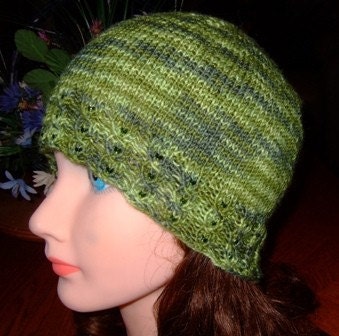 Olivine Beaded Brim Cloche