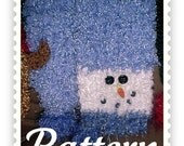 Instant PDF - Snowman Scarf Knitting Board Pattern