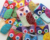 Wholesale Lot of 8 Eco Felt Owl Cell Phone Cases Cozy Iphone Blackberry Ipod