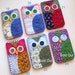 Felt Owl Iphone 5 Case Cozy Samsung Blackberry MADE TO ORDER