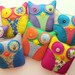 Wholesale Lot of 6 Felt Owl Plush Toys Softies Stuffed Animal Woodland Party Favors