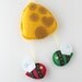 Eco Felt Bumble Bee Hive Spring Wall Hanging Mobile Pink Green Yellow MADE TO ORDER