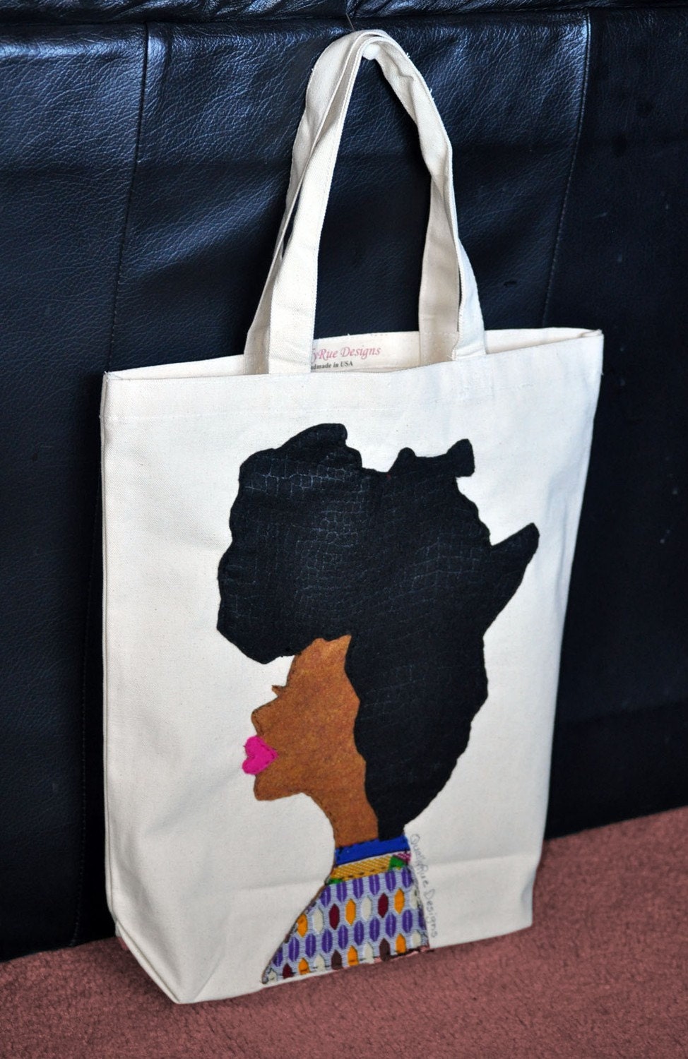 Afro Woman Tote Bag