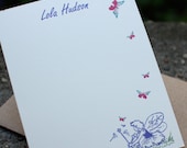 Butterfly fairy- Personalized girls stationery