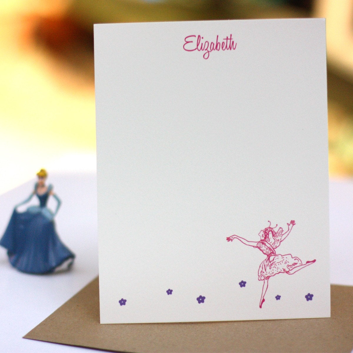 Dancing Fairy-Personalized Stationery (Set of 10)