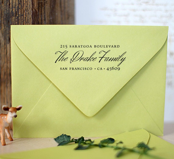 Rubber Address stamp - Eco Friendly, gifts for wedding, housewarming, etsy labels, return address stamp - ea1031
