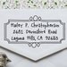 Custom Rubber Address Stamp - Eco Friendly, gifts for wedding, housewarming, etsy labels, return address stamp - ea1063