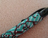 Turquoise and Vine G2 Pen Sleeve Pattern -PDF
