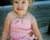 Cute Crochet Shirt Pattern - Shirt with Crochet Ruffles - Make it Any Custom Size - PDF pattern - Instant Download