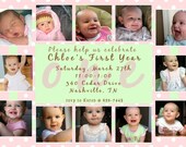 First Year in Photos Invitation