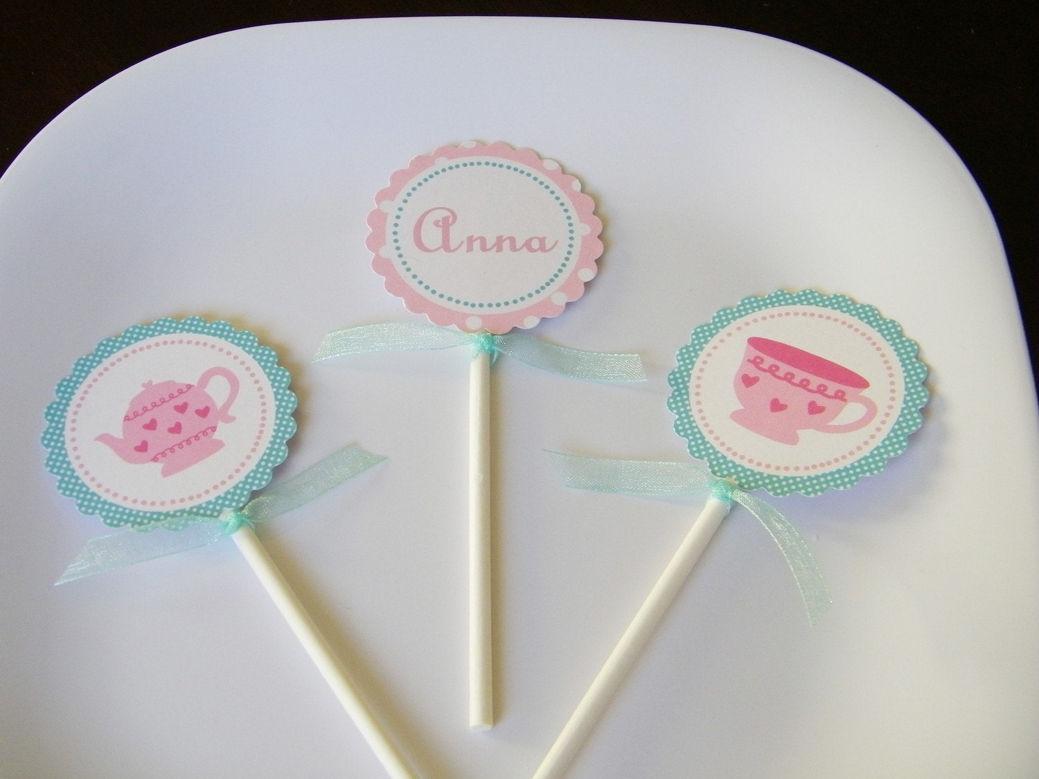 Tea Time Printable Party Circles