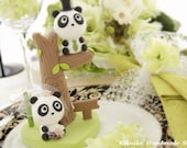 Panda  with bamboo Wedding Cake Topper
