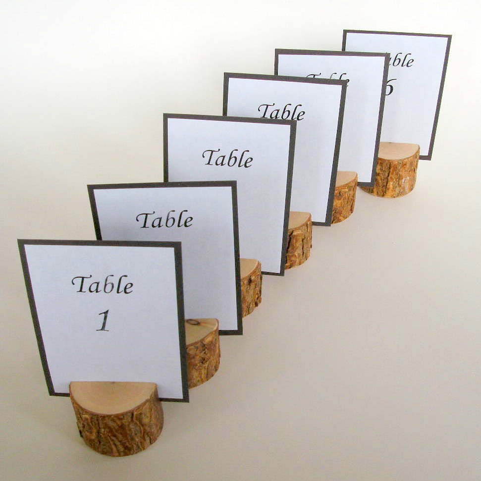 Rustic Wedding Table Card Holders Handmade to Order