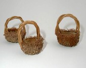 3 Large Acorn Baskets