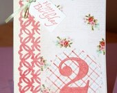 Handmade Birthday Card Girl 2 years Old